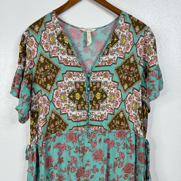 Matilda Jane Down To Earth Boho Midi Dress Size Large - Picture 4 of 7